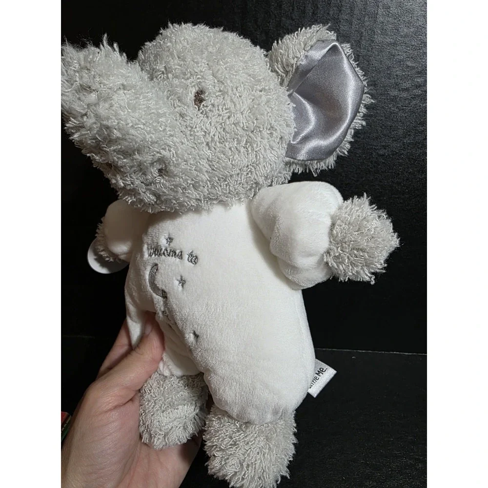 Little Me‎ Welcome To The World White Gray Elephant 9